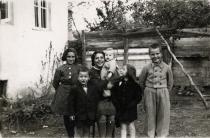 Sonya Lazarova and her landlady's family