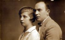 Piri Deri and her first husband Gyula Krausz