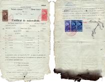 Borukh Degtiar's certificate of citizenship