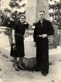 Yelena Ivanovna with her son