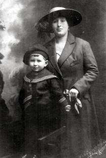 Sonia Gerstein with her son Shmuel