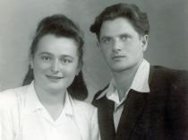 Gizela Fudem with her husband Leon Fudem