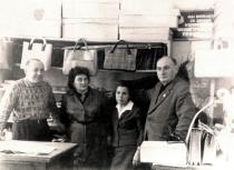 Anna Schwartzman with her colleagues and her brother