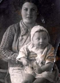 Sophia Abidor with her son