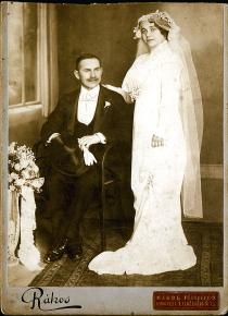 Wedding photo of Ferenc and Szeren Oblath